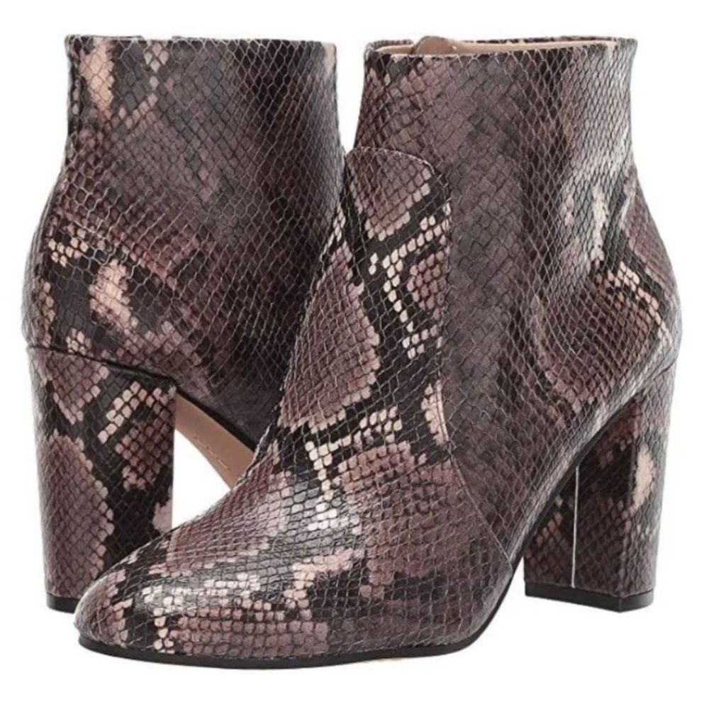 Vince Camuto Sanstan Snake Print Booties